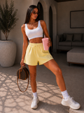 Short con scritta Love