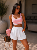 Short con scritta Love
