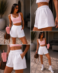 Short con scritta Love