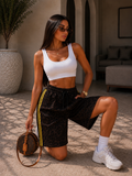 Bermuda leopardati sporty donna