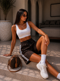 Bermuda leopardati sporty donna