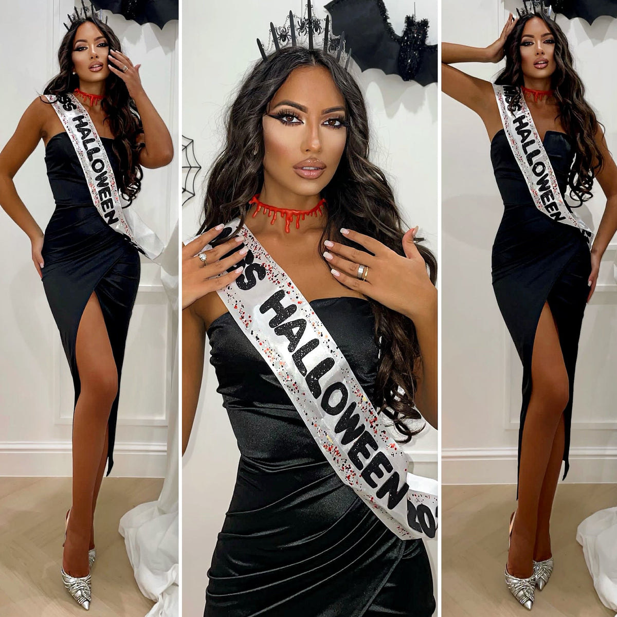 Abito midi Nero (Miss Halloween 2023)