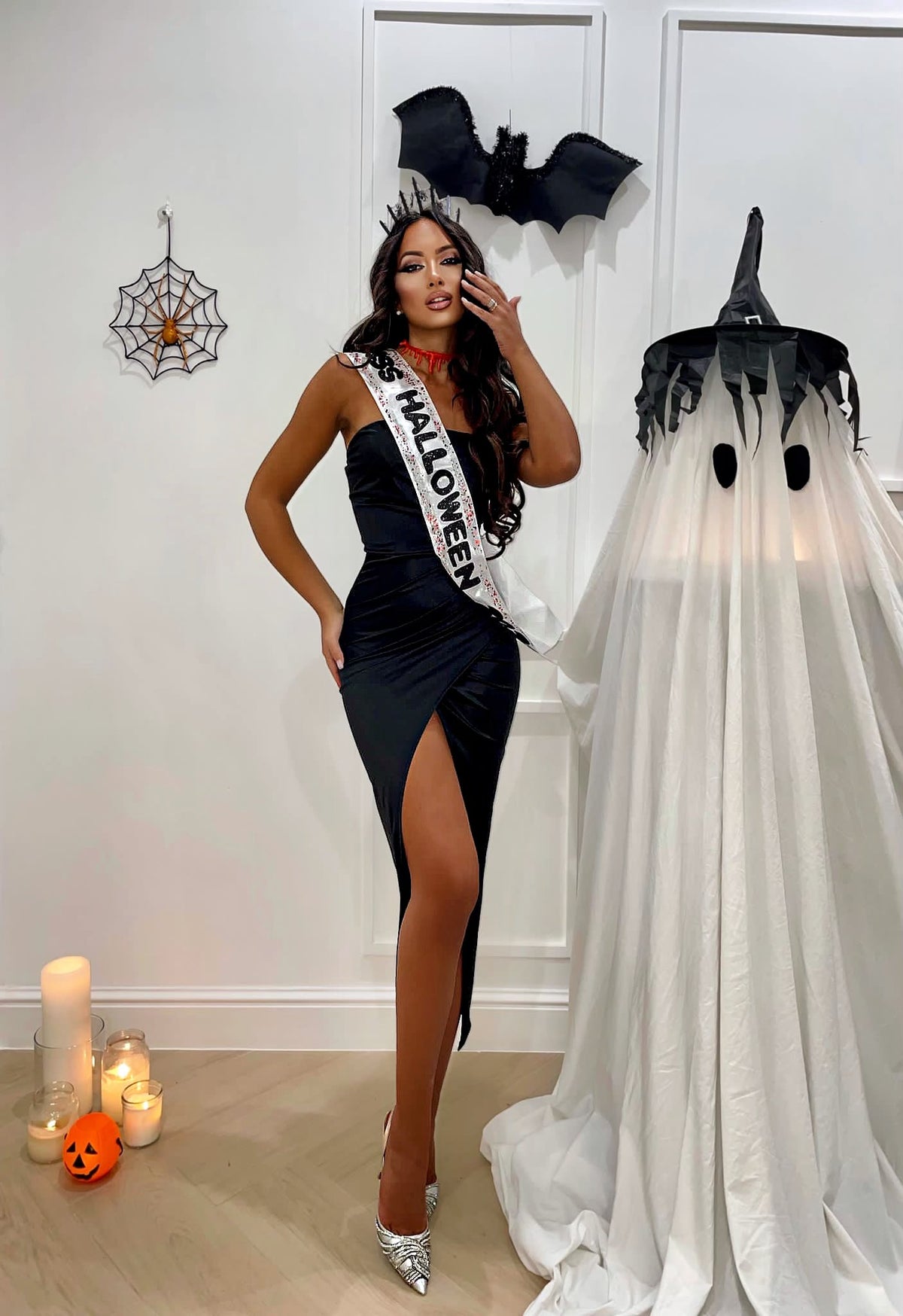 Abito midi Nero (Miss Halloween 2023)
