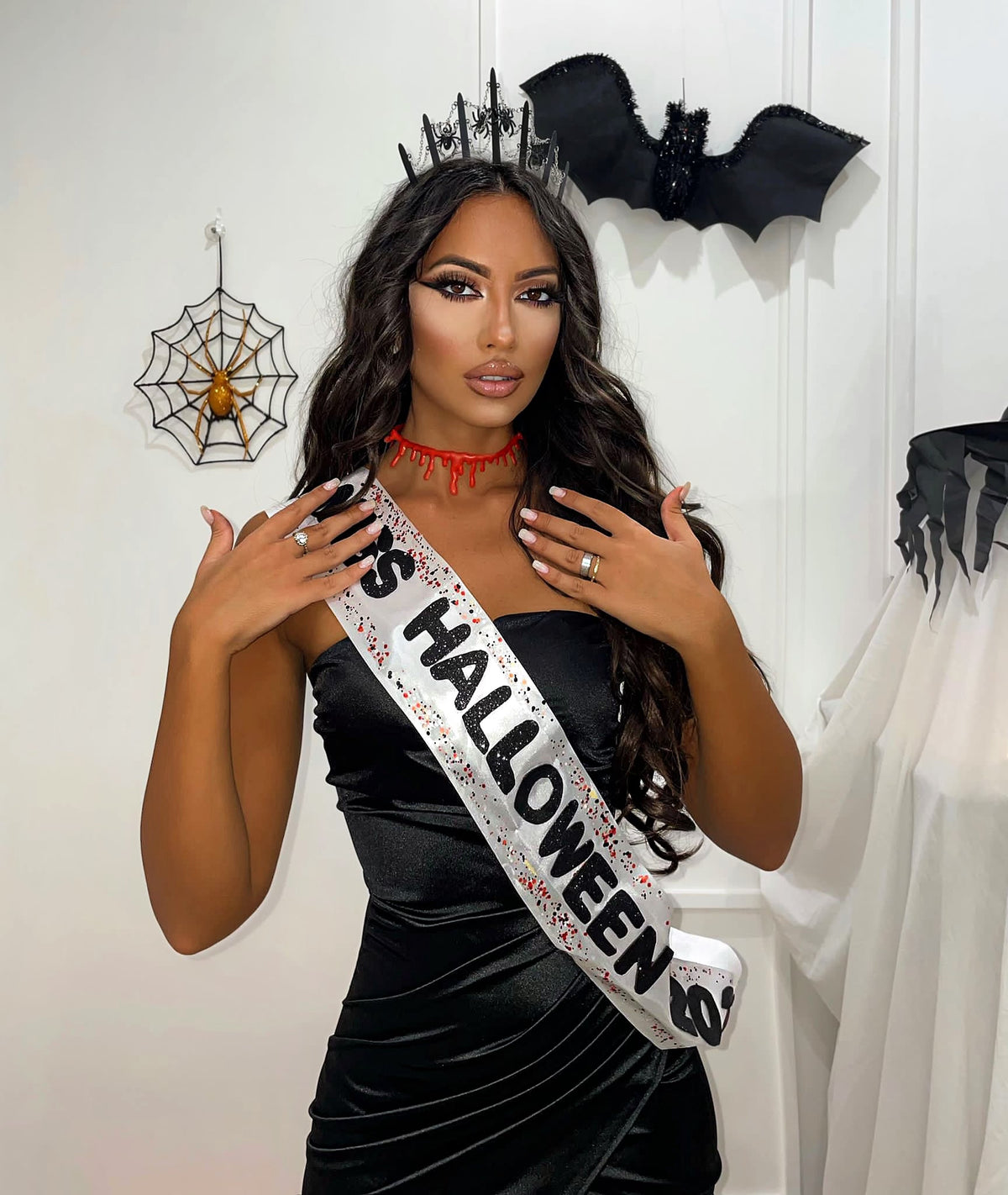 Abito midi Nero (Miss Halloween 2023)