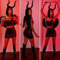 Completo due pezzi ecopelle (Malefica)