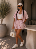 Completo con fiocchetti short e camicia