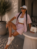 Completo con fiocchetti short e camicia