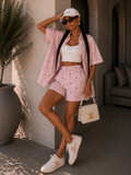 Completo con fiocchetti short e camicia