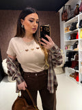T-shirt Cuori Minimal