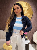 Felpa primaverile con Zip