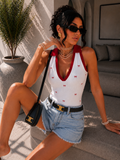 Body con fiocchetti e  colletto