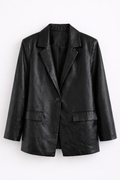 Blazer over eco-pelle