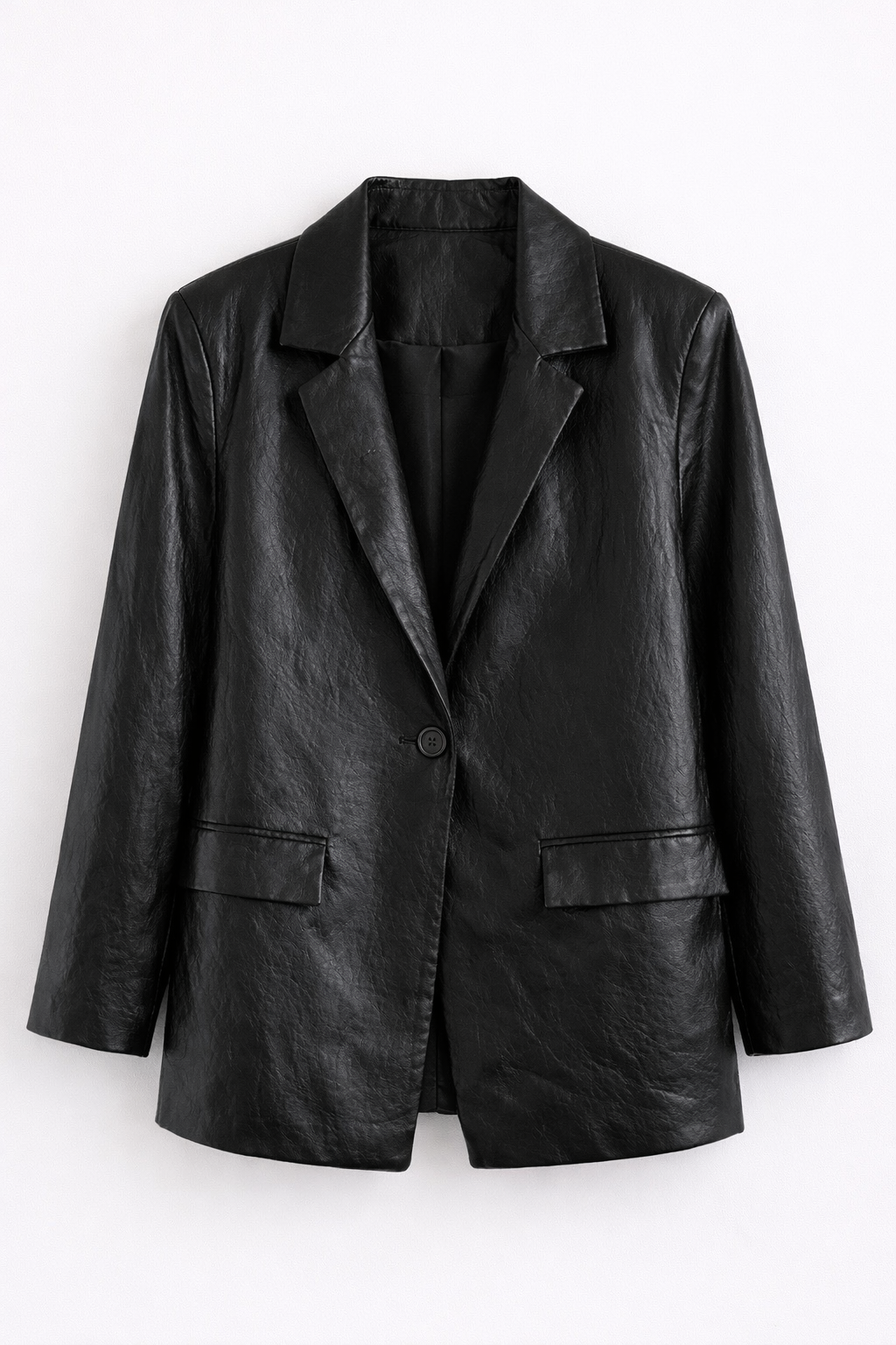 Blazer over eco-pelle