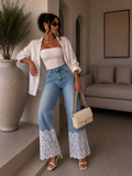 Jeans Bloom con pizzo