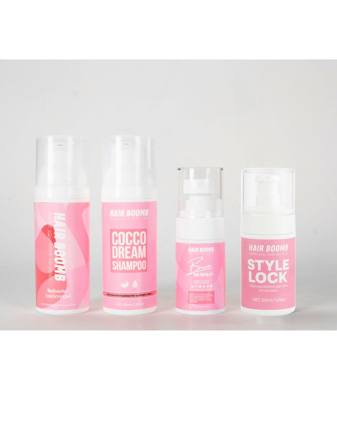 Kit 4 pezzi mini size per la cura delle extension
