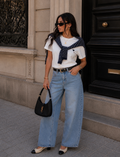 T-shirt con dettaglio cuore  e coprispalle