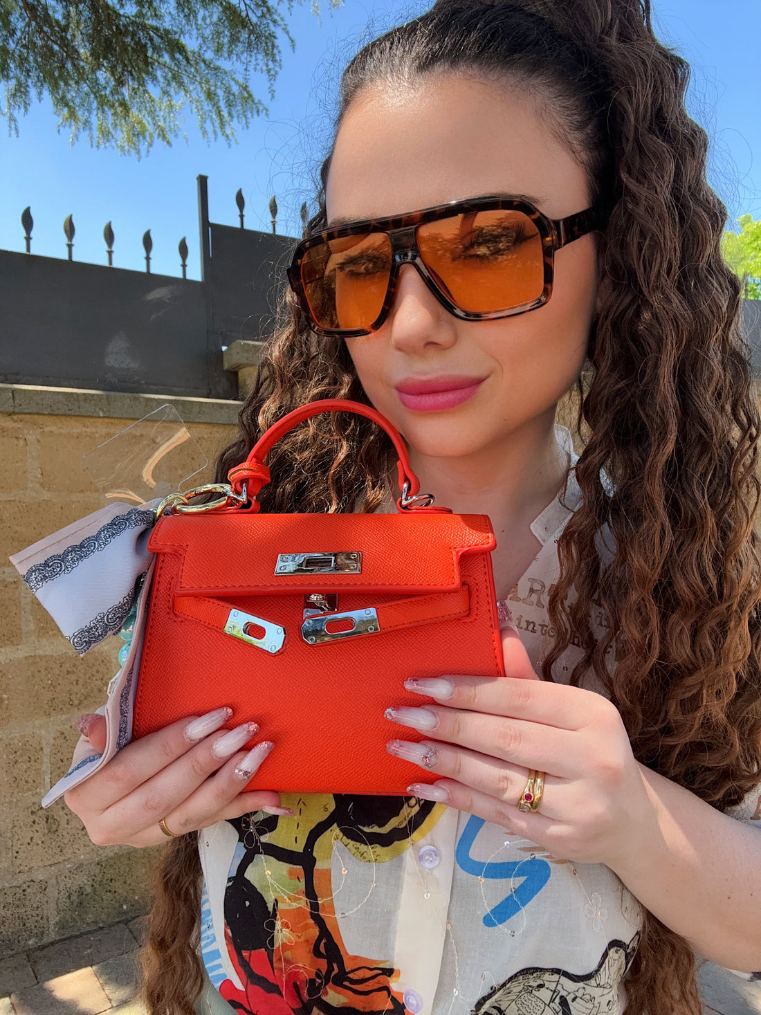 Borsa vintage papaya