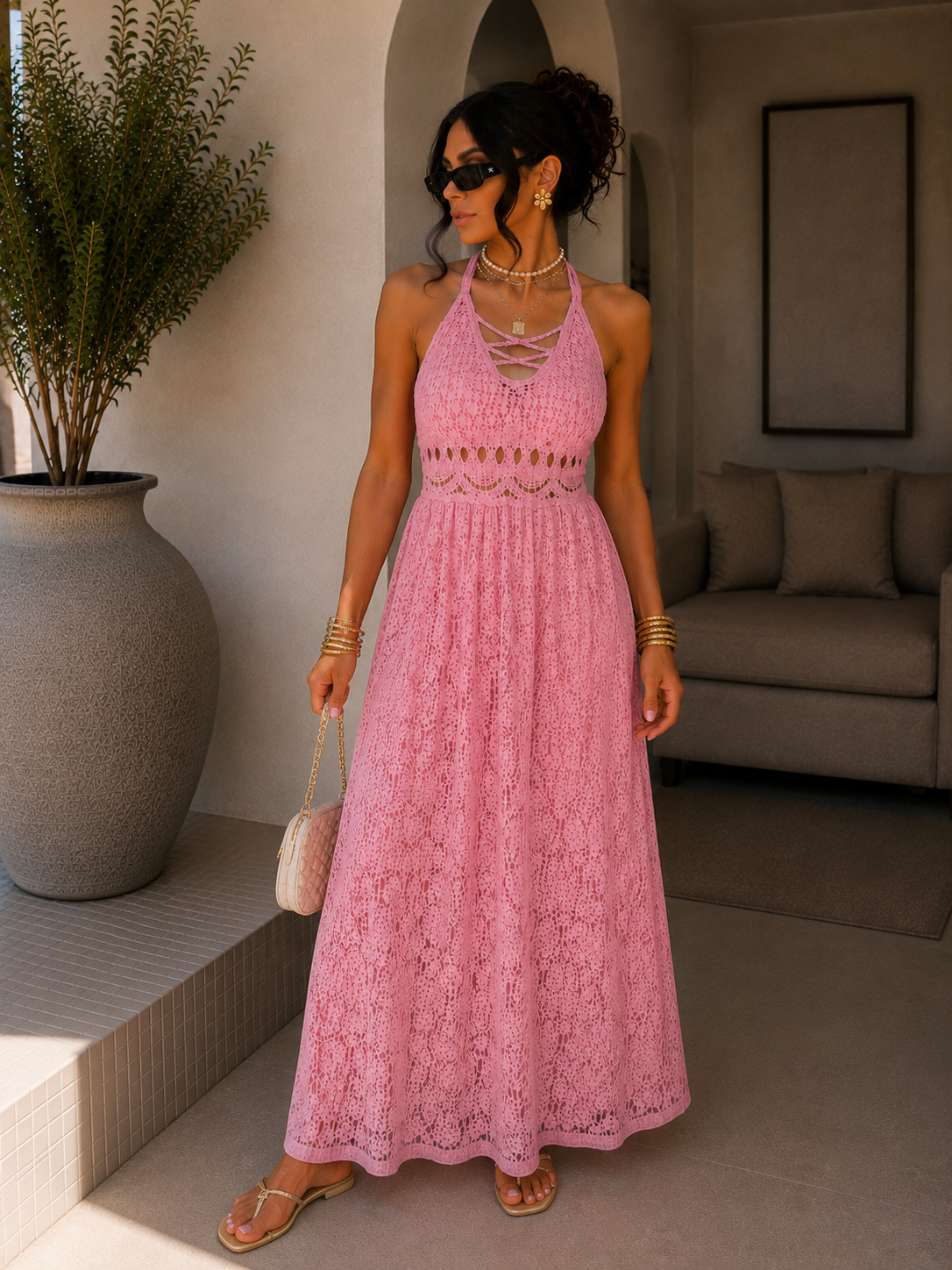 Abito Lungo Crochet Summer