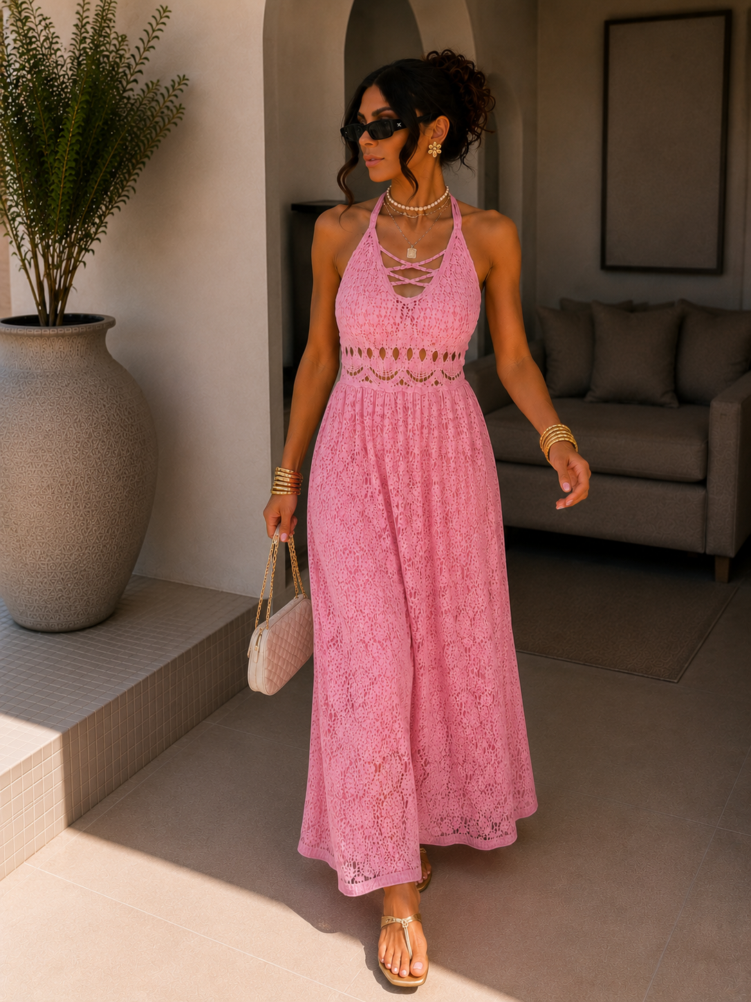Abito Lungo Crochet Summer