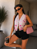 Gilet Boho Flower Ricamato