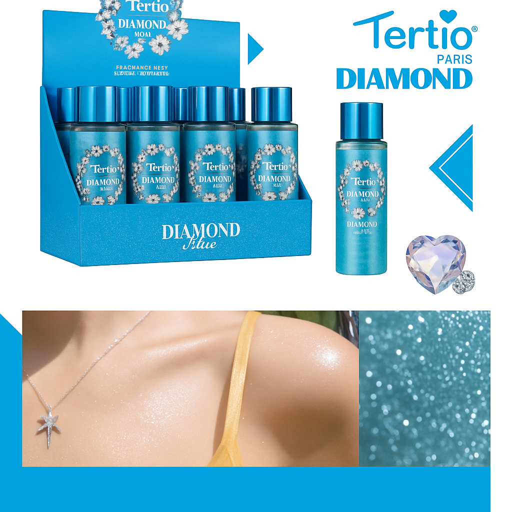 Glitter Body Spray Diamond Blue