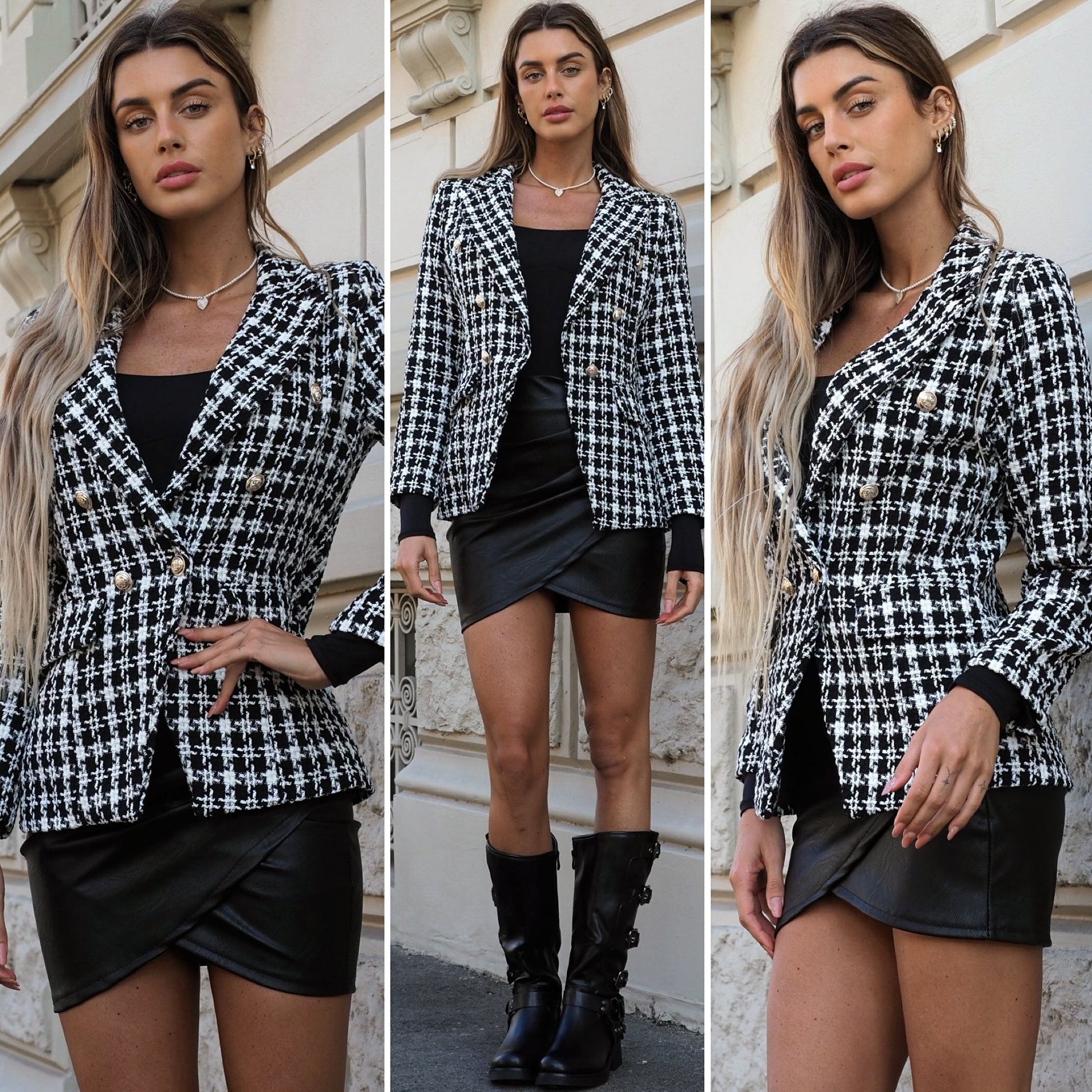 Giacca pied de poule