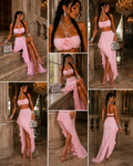 Completo Rosa Dream Top e Gonna