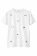 T-shirt Doggy Chic Ricamo Mini