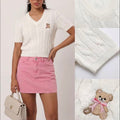 Maglia Teddy a trecce