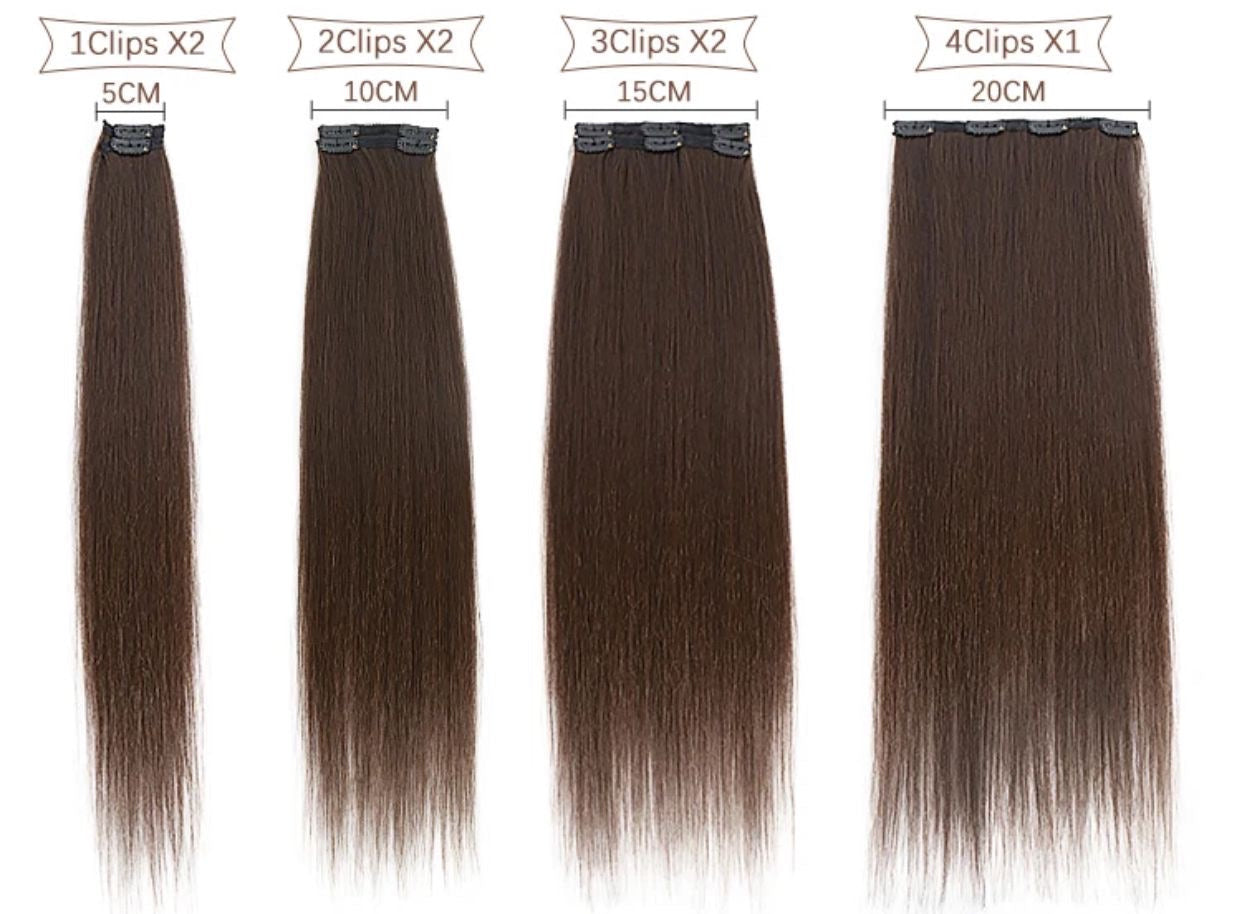 Extension 150gr lisce 7 clip vari colori