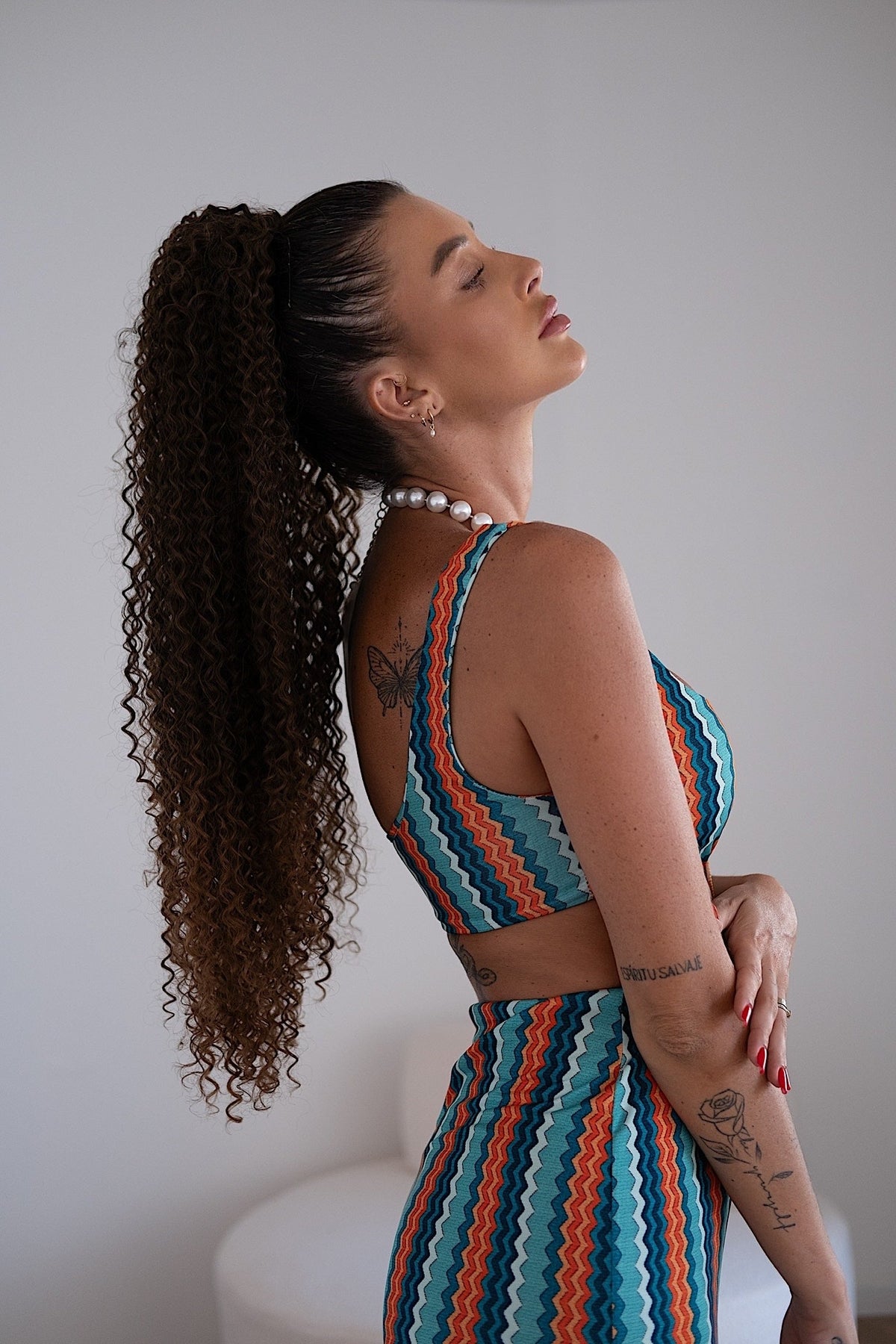 Coda Riccio afro con coulisse vari colori