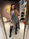 Abito lace elegance con cintura