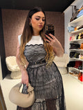 Abito lace elegance con cintura