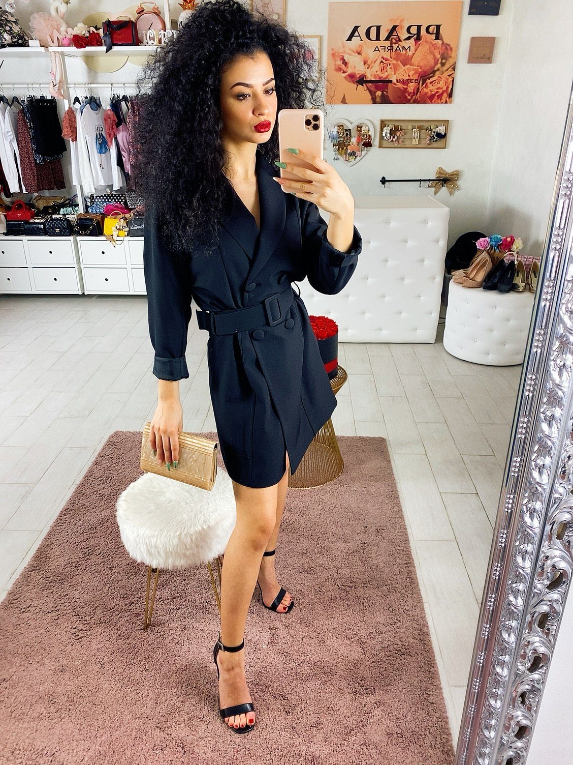 Abito a blazer nero