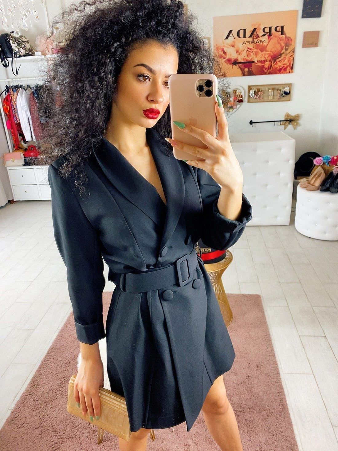 Abito a blazer nero