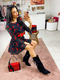 Abito con cuori rossi