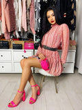 Abito con stelline rosa