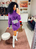 Abito in lana viola
