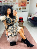 Abito in tulle con farfalle