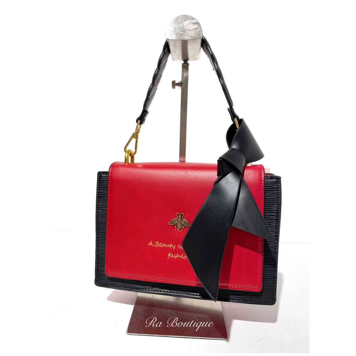 Bag red passion con fiocco