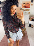 Blusa a fiorellini Rossi