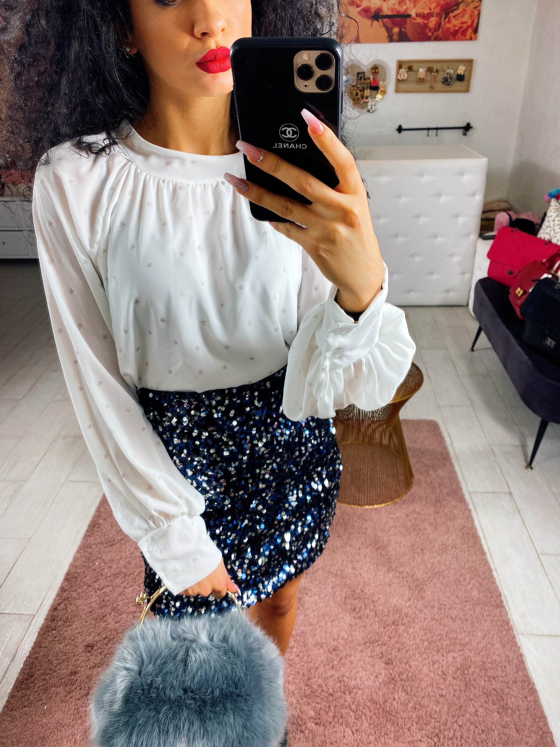 Blusa con stelline