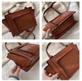 Borsa con tracolla effetto croco