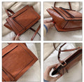 Borsa con tracolla effetto croco