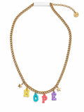 Collana Gold con Charms Colorati