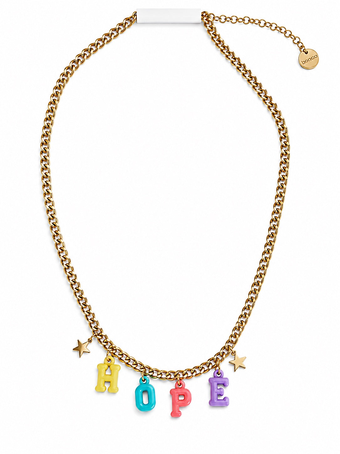Collana Gold con Charms Colorati