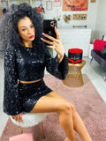 Completo con paillettes black