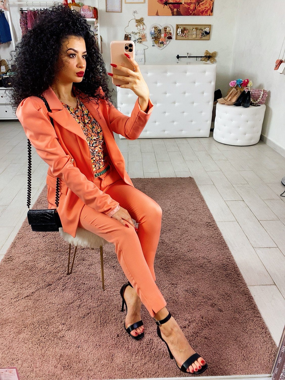 Completo giacca e pantalone pesca