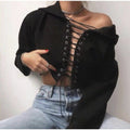 Felpina con lacci