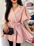 Giacchino in eco-pelle rosa